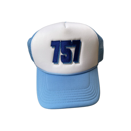 757 Baby Blue Trucker Hat